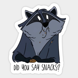 Hungry Raccoon Sticker